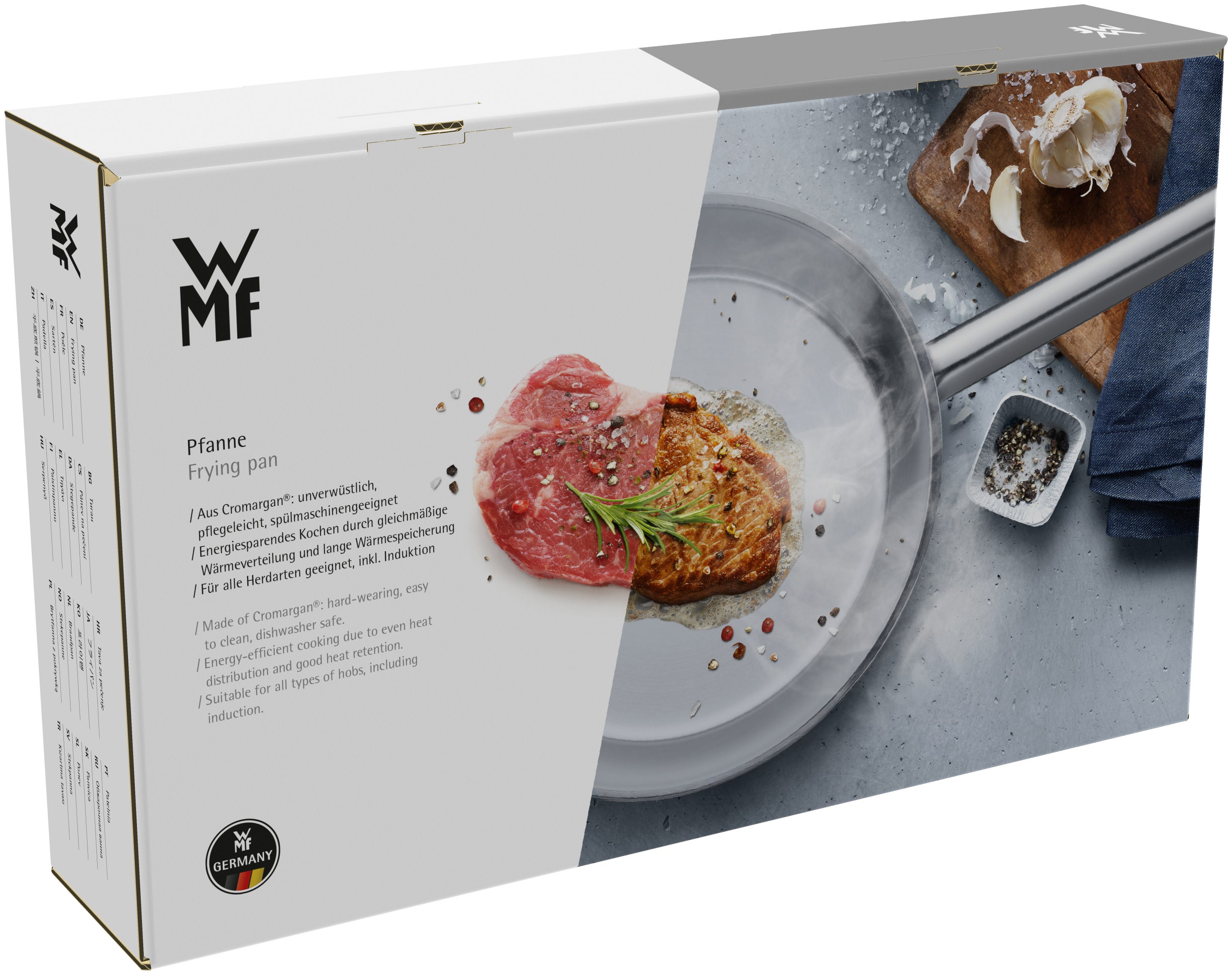 Bred helletut på Gourmet Plus stekepanne 28 cm rustfritt stål induksjon - WMF