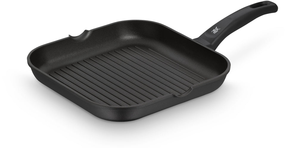 Grillpanne 27 cm aluminiumsstøp non-stick - WMF nærbilde av varmebestandig håndtak