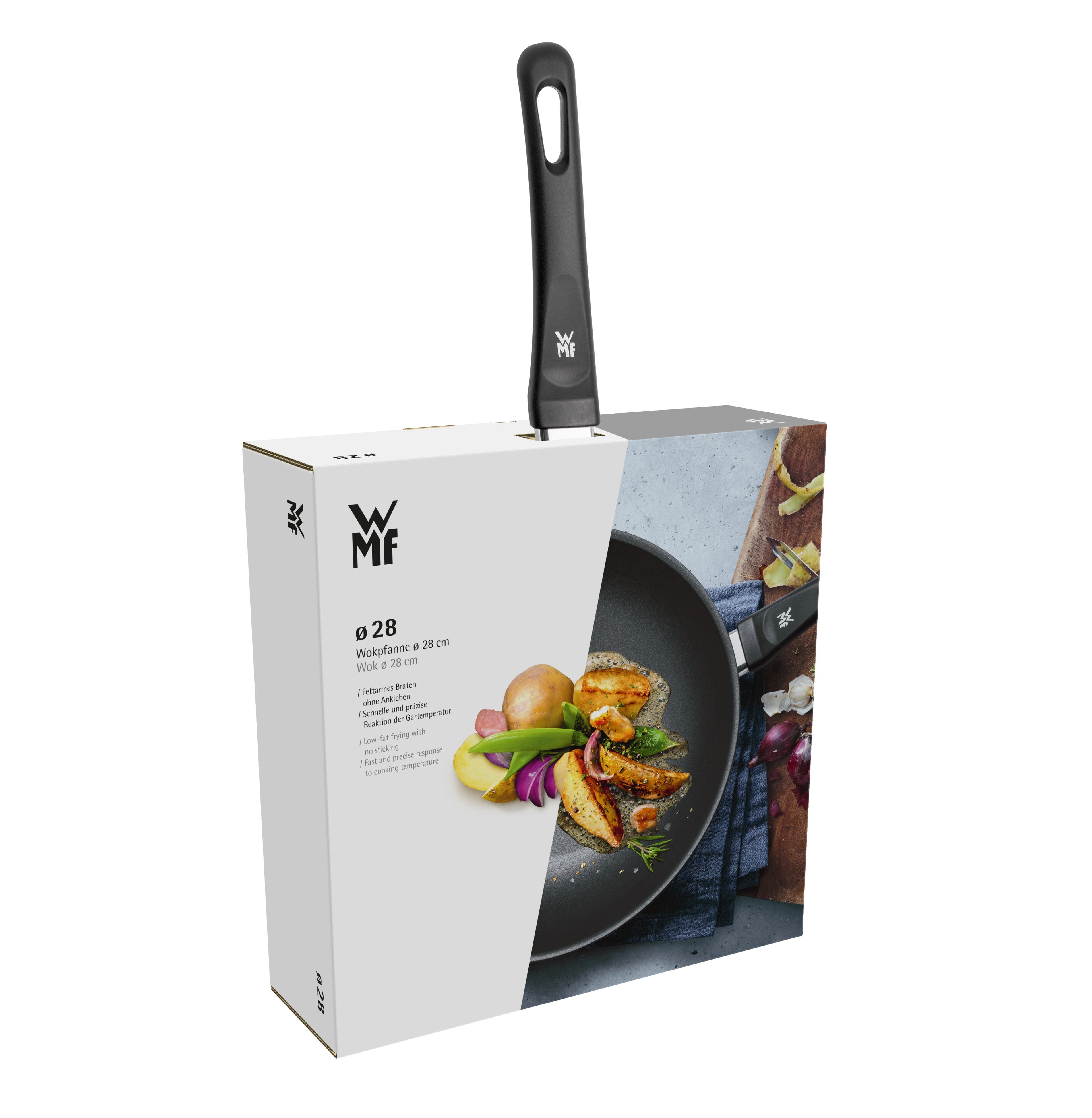 Grillpanne 27 cm aluminiumsstøp non-stick - WMF vinklet bilde
