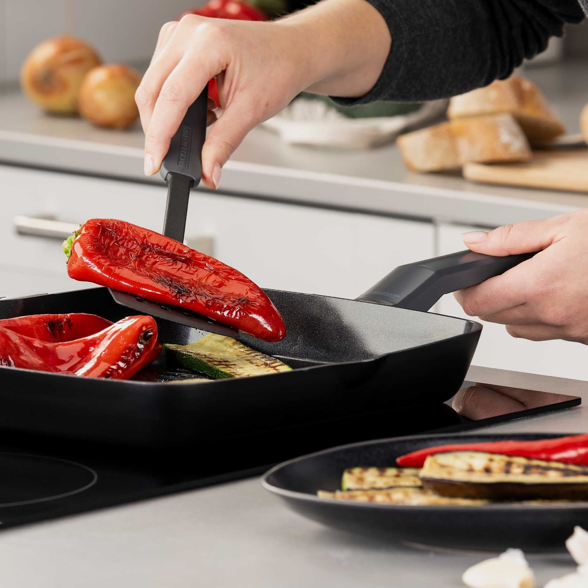 Grillpanne keramikk non-stick Ø28 cm Statement bakside