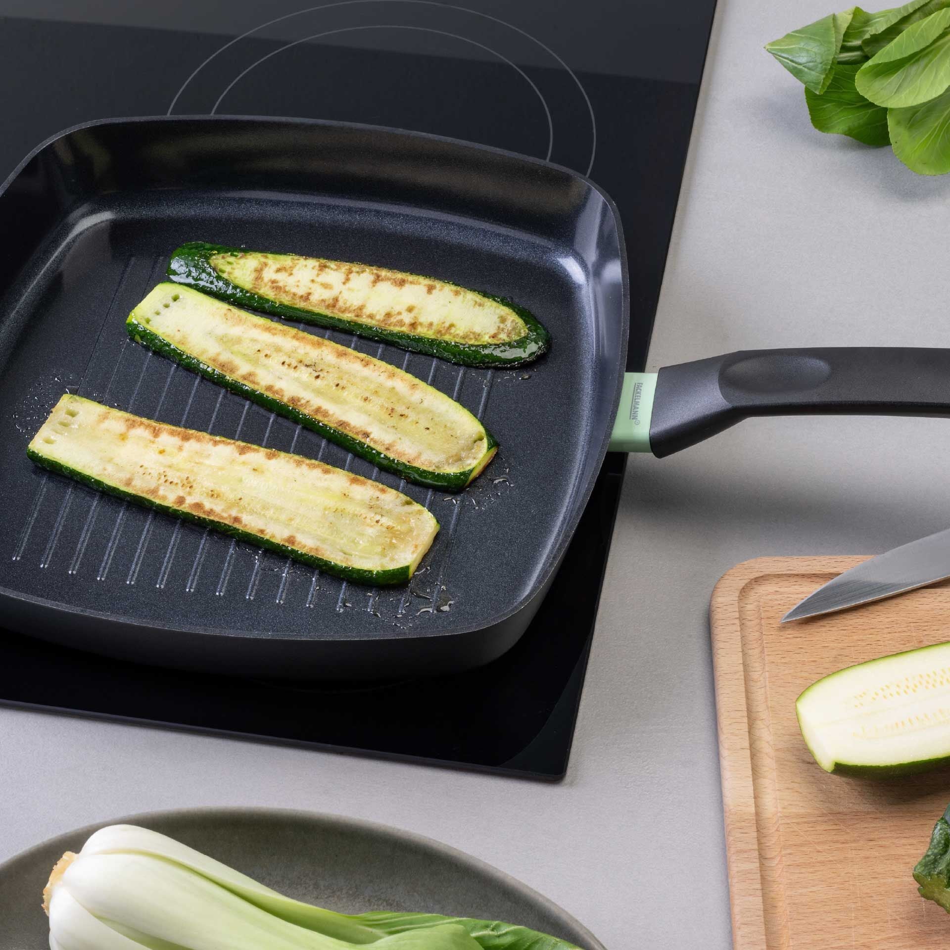 Grillpanne keramikk non-stick Ø28 cm Brandao bakside