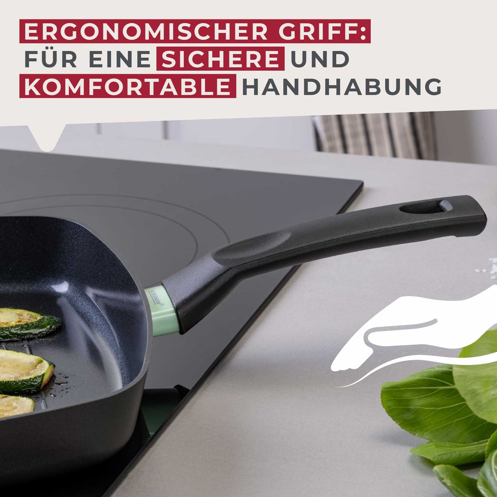 Grillpanne keramikk non-stick Ø28 cm Brandao sideprofil