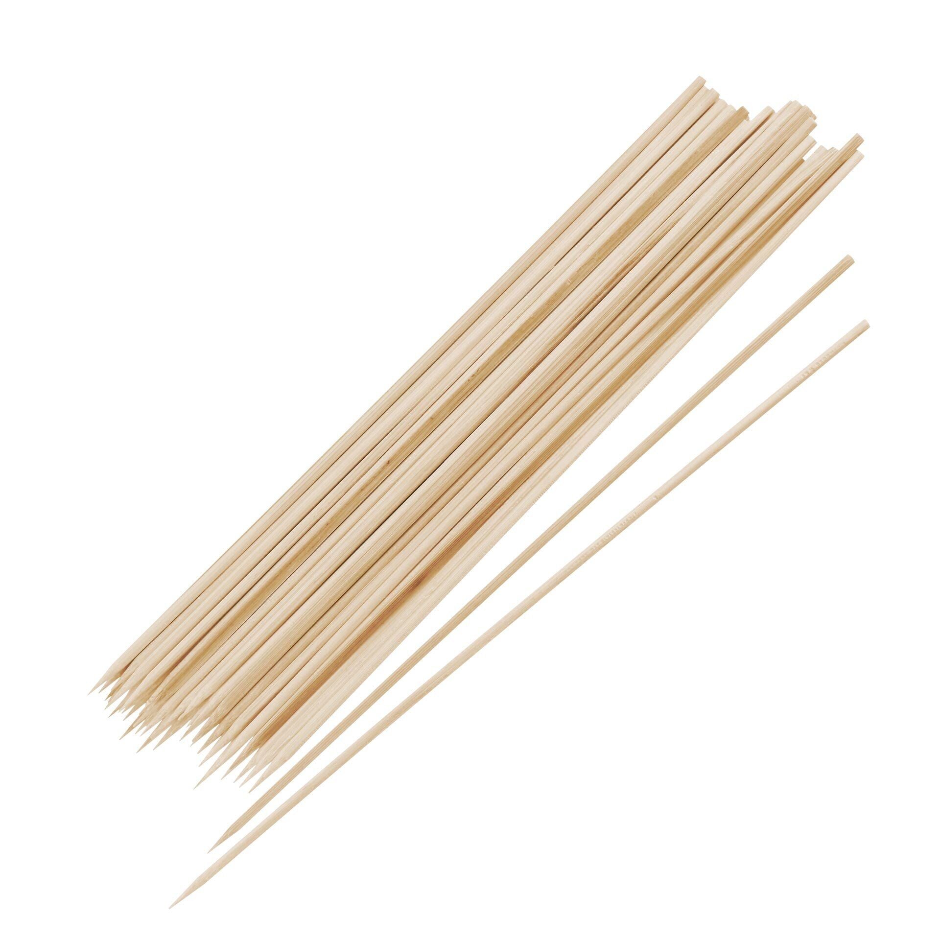 Grillspyd bjørketre 30 cm 35 stk FSC forfra