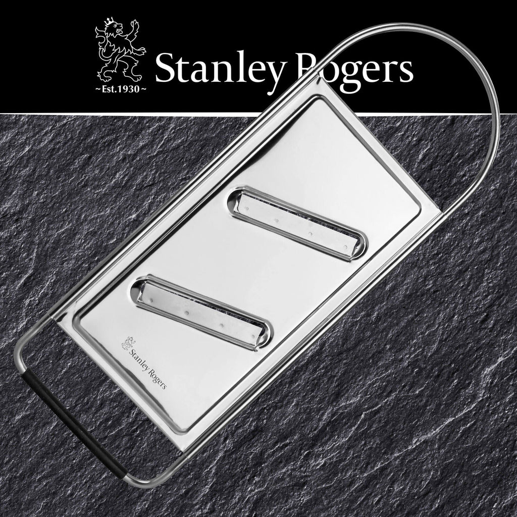Grønnsakshøvel rustfritt stål 30x11 cm - Stanley Rogers detalj av klinger