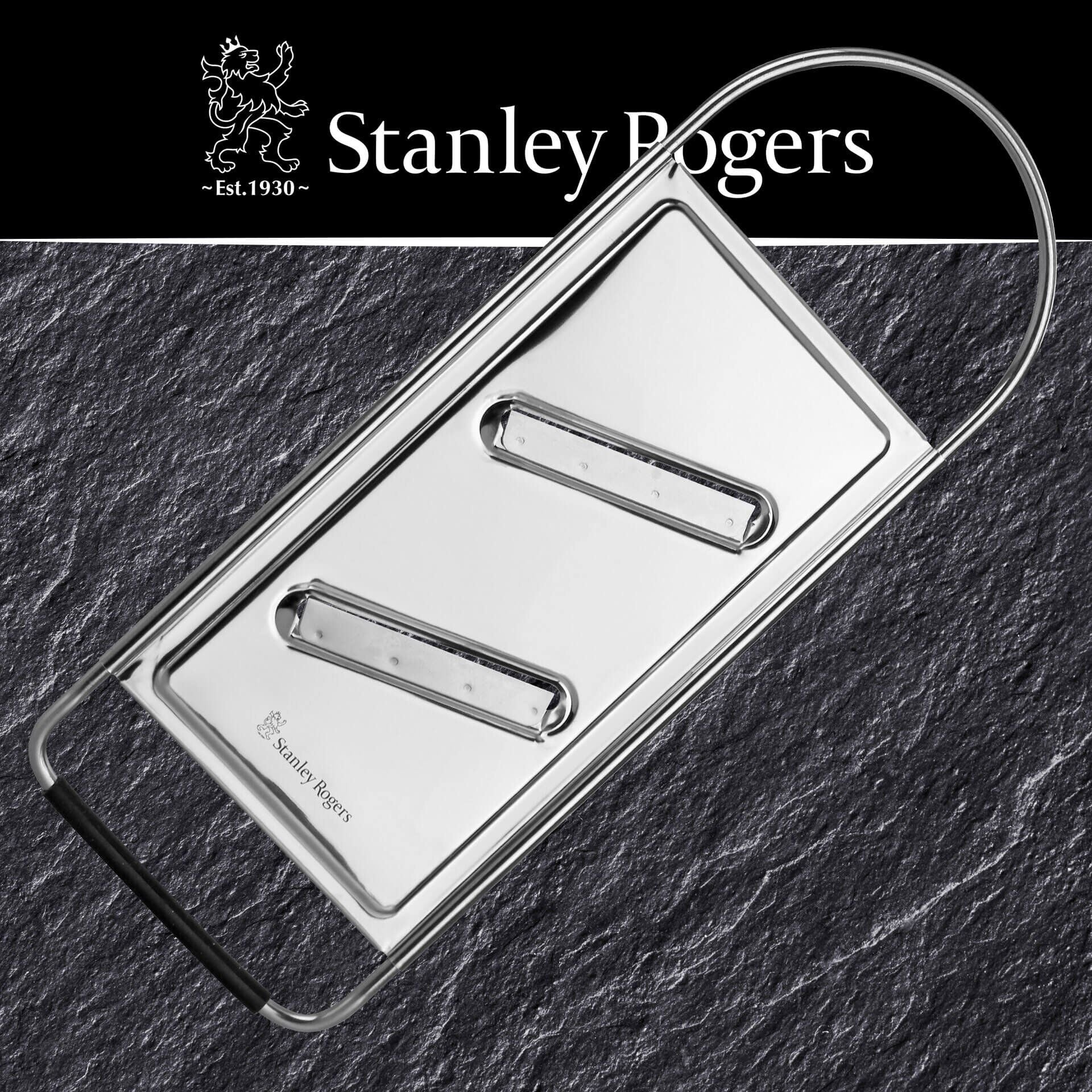 Grønnsakshøvel rustfritt stål 30x11 cm - Stanley Rogers detalj av klinger
