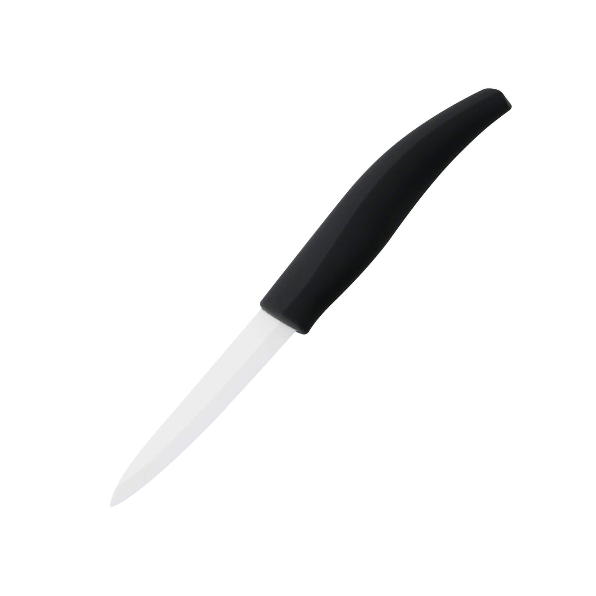 Grønnsakskniv keramikk 7,5 cm blad - Nirosta forfra