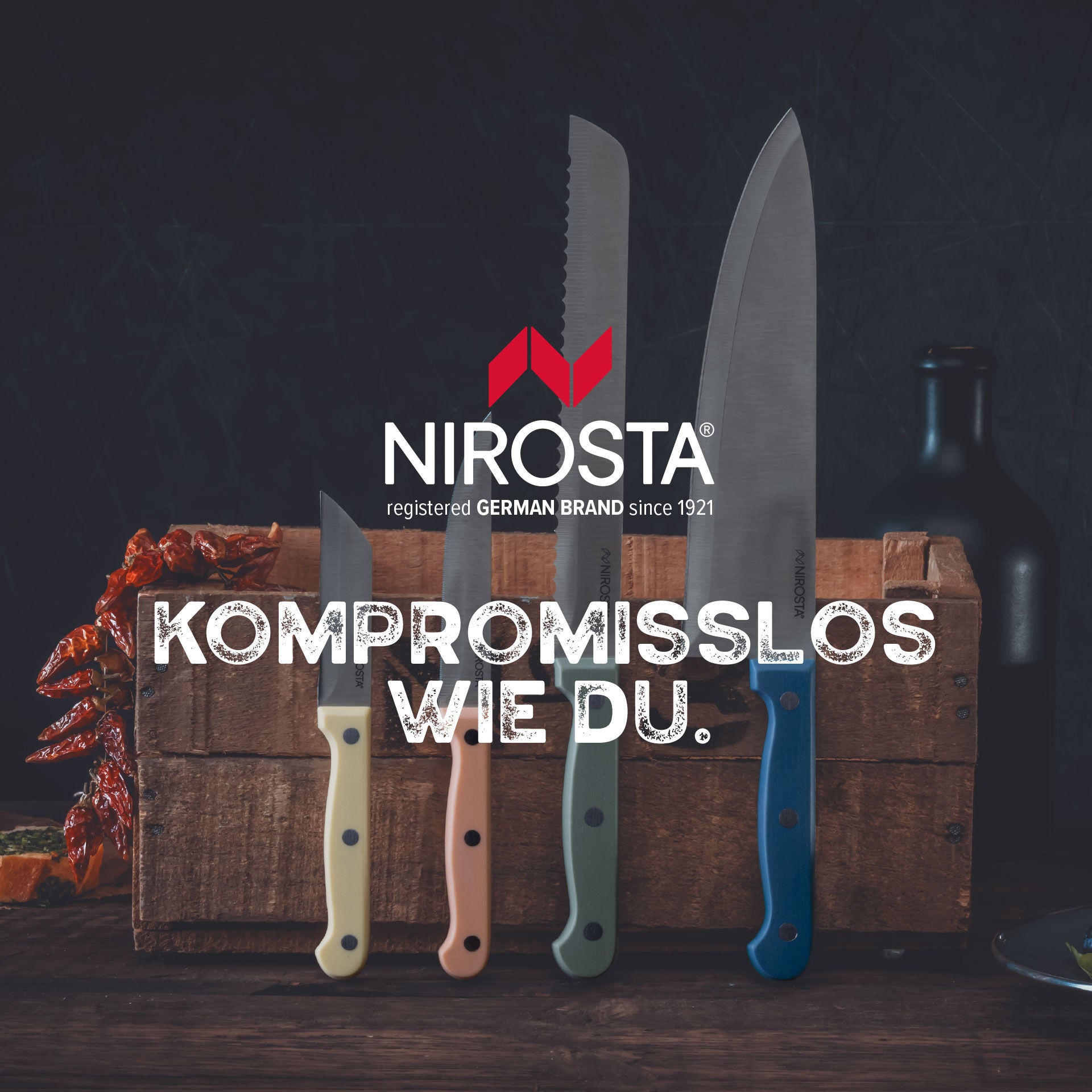 Grønnsakskniv Trio 8 cm rustfritt stål gul i bruk