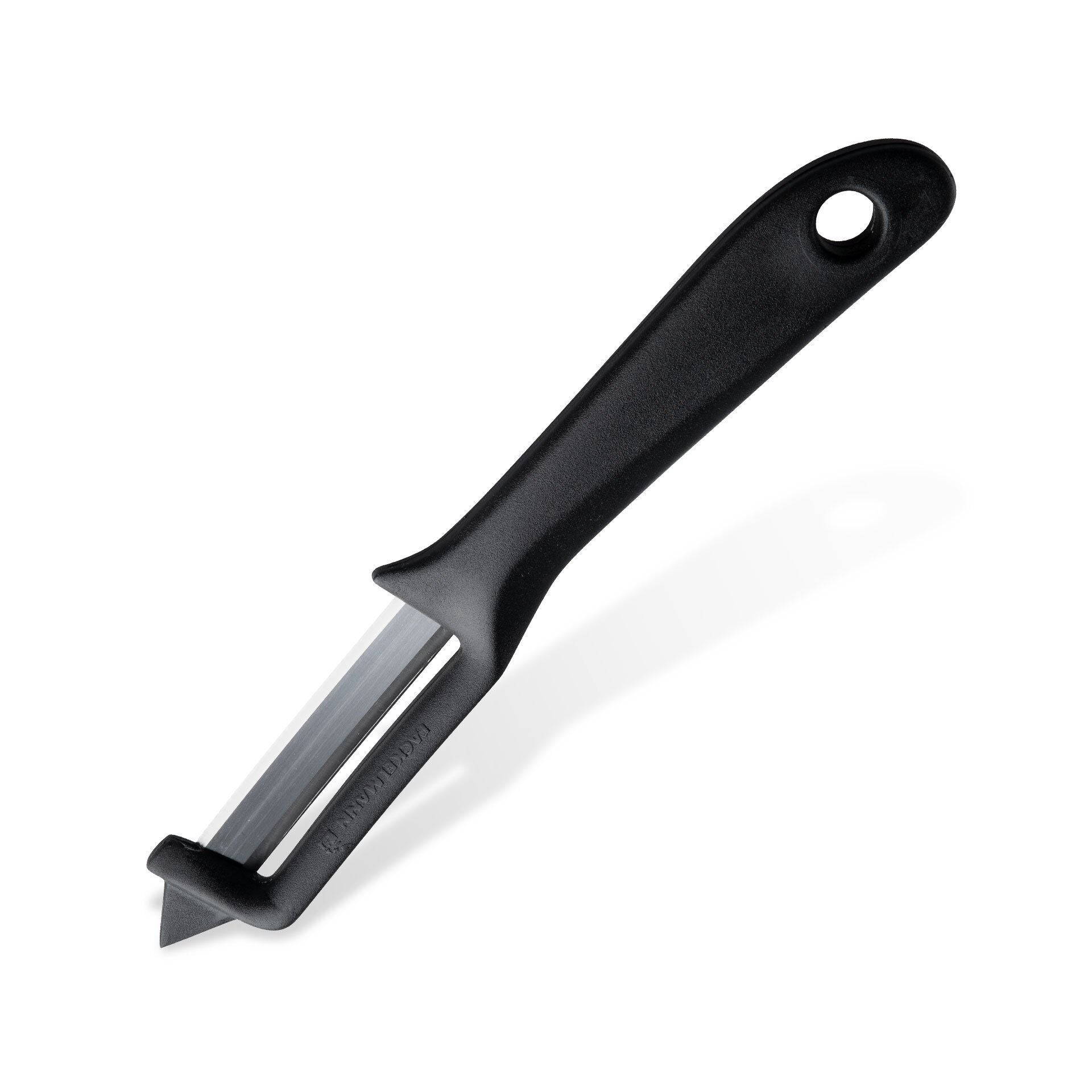 Grønnsaksskreller 18 cm med rustfritt stål-blad fra forfra
