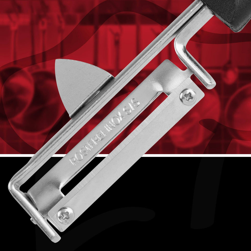 Grønnsaksskreller svingbar 19 cm rustfritt stål FMprofessional bakside