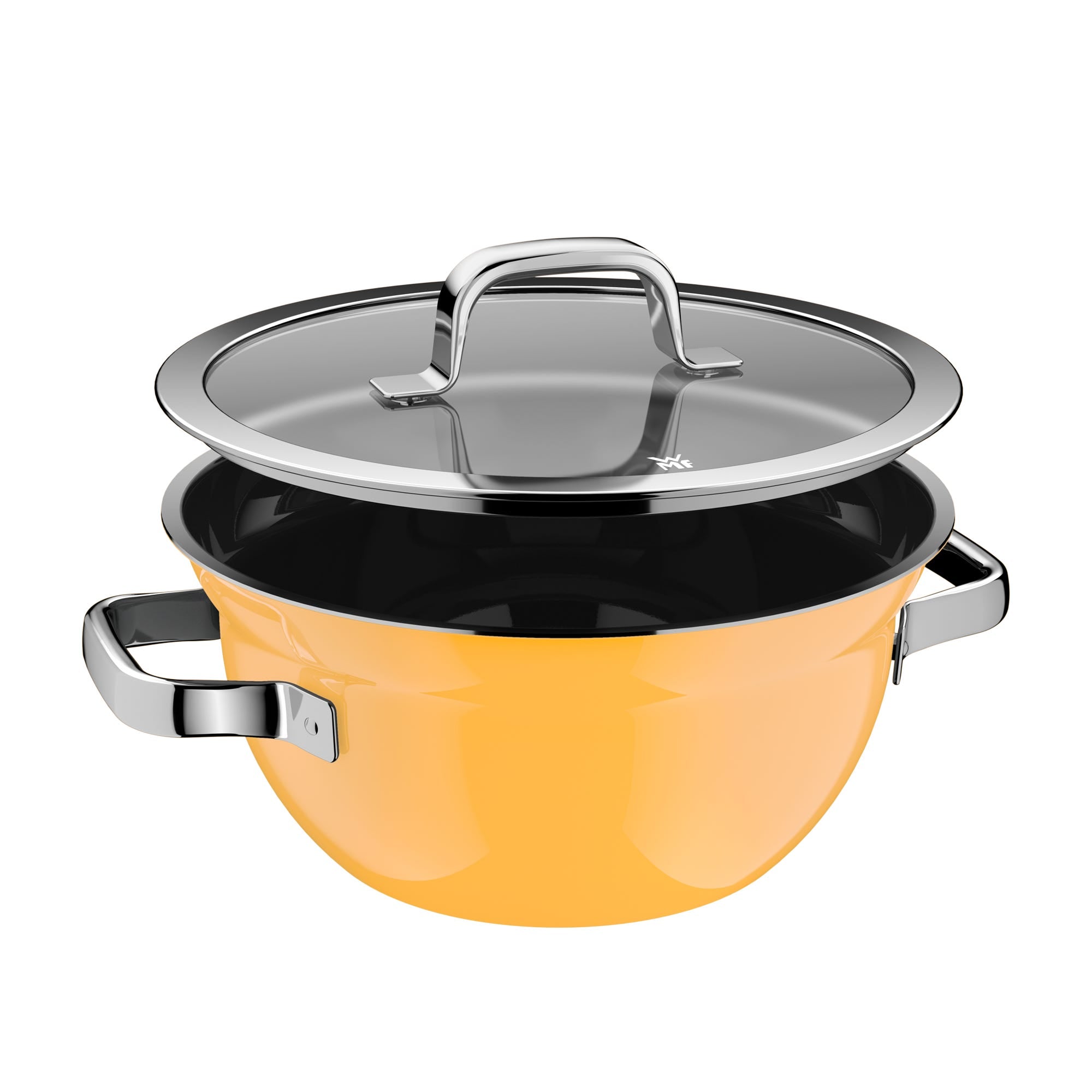 Gryte med lokk Fusiontec Mineral Pro 24 cm 4 L Mango Yellow bakside