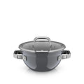 Gryte med lokk 20 cm 2,3 L Fusiontec Mineral Pro Platinum forfra