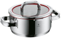 Gryte med lokk Function 4 rustfritt stål 20 cm 2,5 L fra WMF forfra