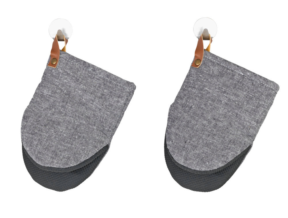 Grytekluter mini neopren grå 2-delt - WENKO tekstur detalj