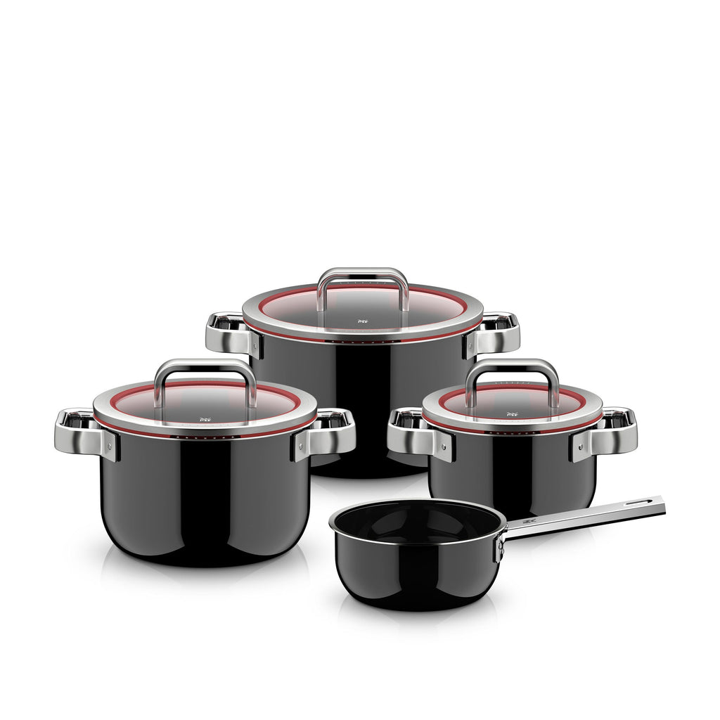 Grytersett 4-delt Fusiontec Function Pro svart - WMF forfra
