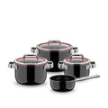 Grytersett 4-delt Fusiontec Function Pro svart - WMF forfra