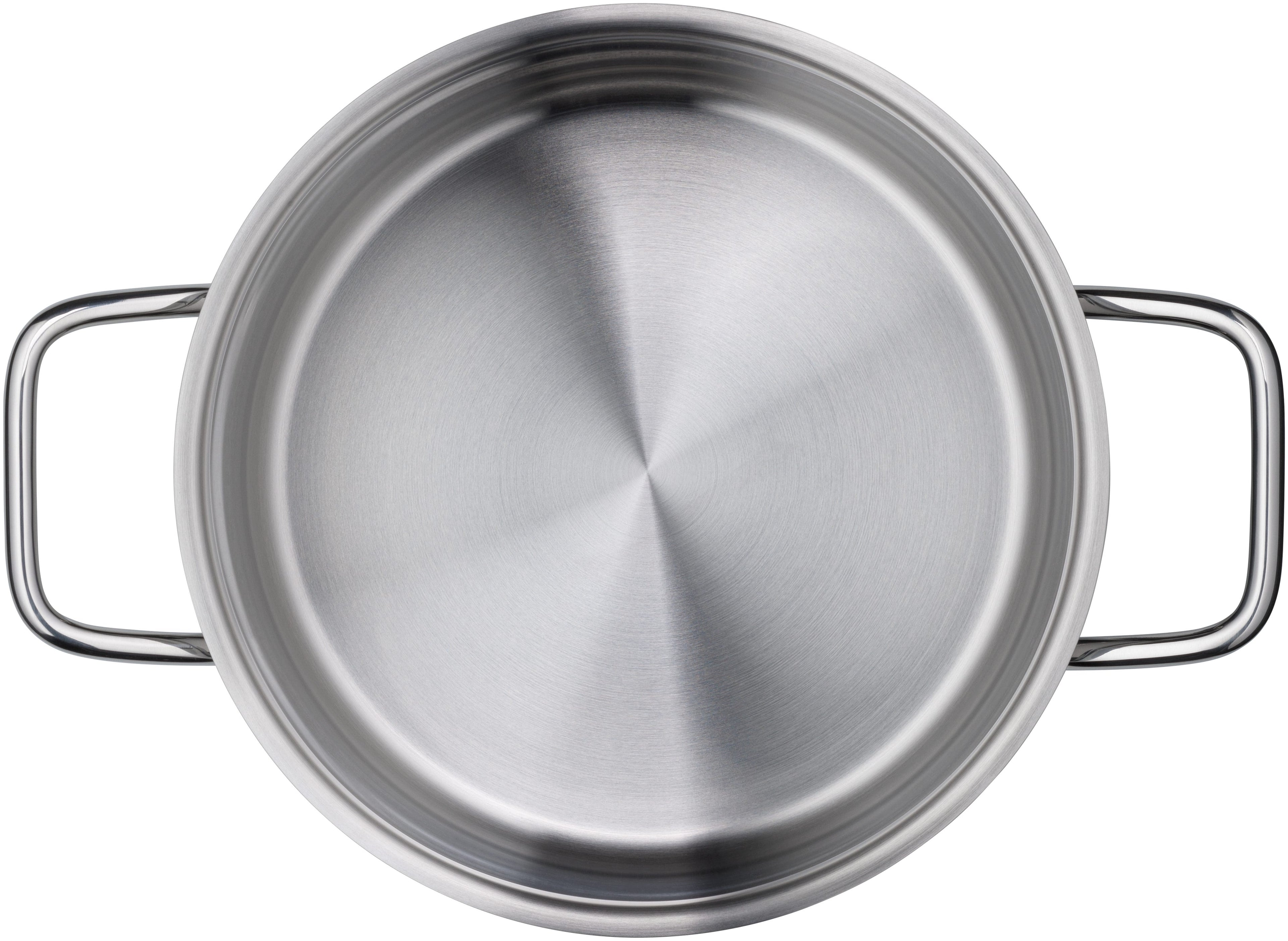 Grytesett 4-delt Extra Cook rustfritt stål induksjon glasslokk lokk på gryte