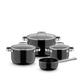 Grytesett 4-delt Fusiontec Mineral Pro black induksjon - WMF forfra