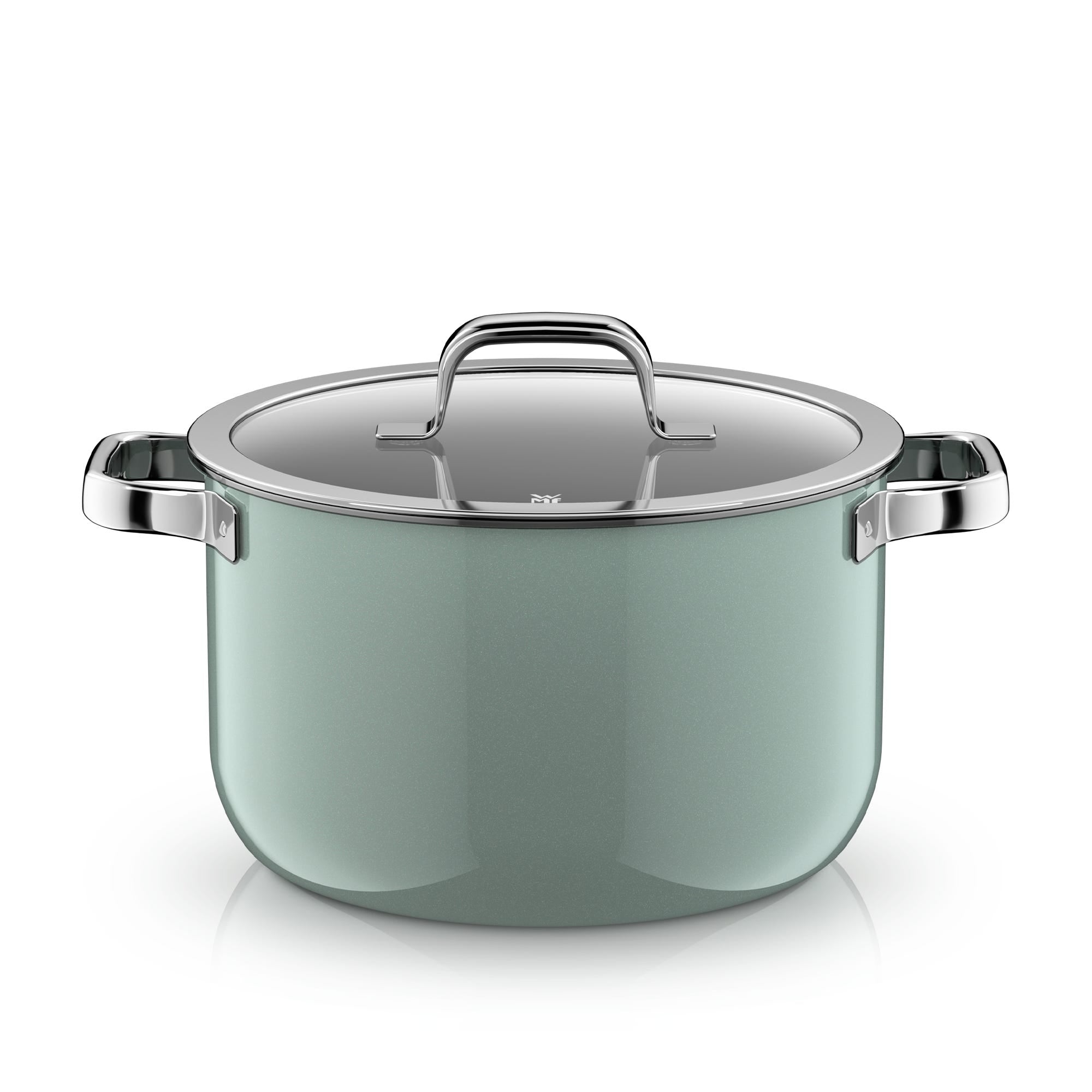 Grytesett 4-delt Fusiontec Mineral Pro eucalyptus haze induksjon - WMF montert på kokeplate