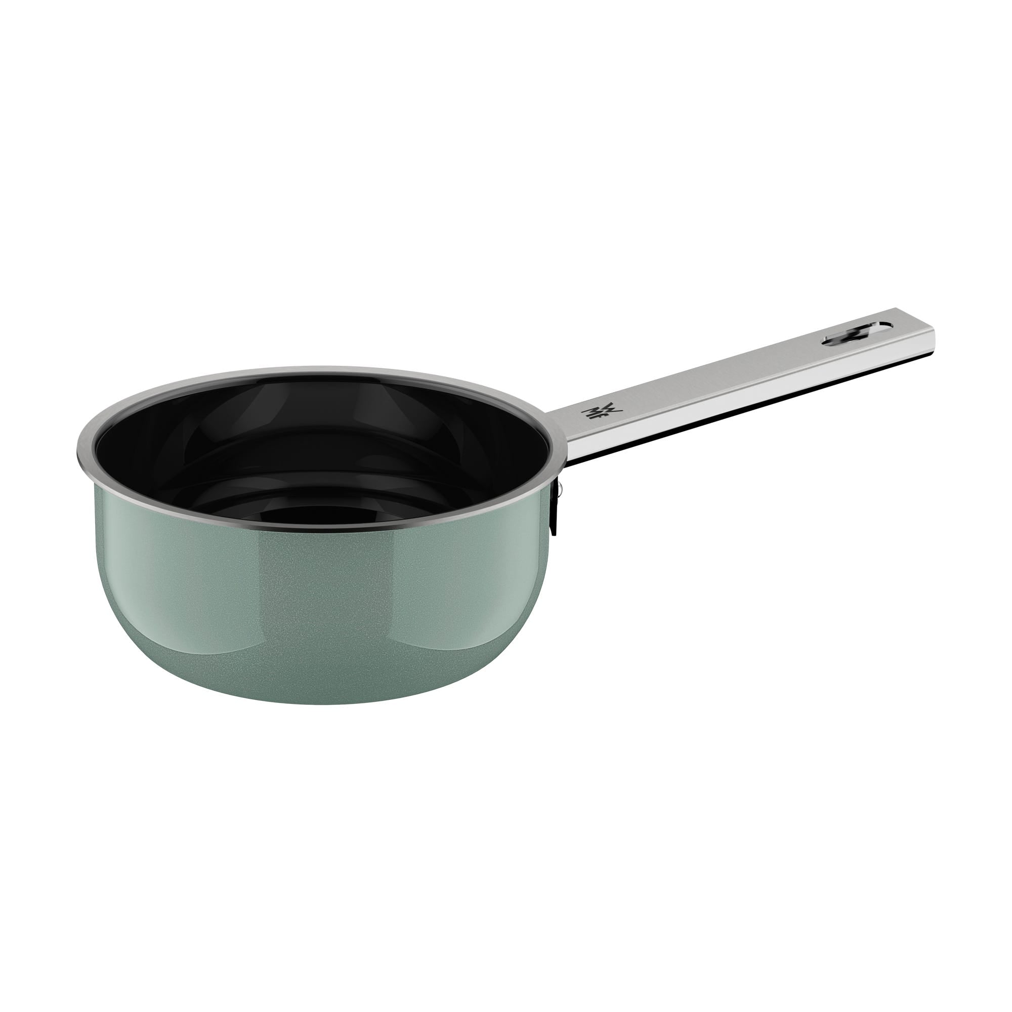 Grytesett 4-delt Fusiontec Mineral Pro eucalyptus haze induksjon - WMF nærbilde glasslokk