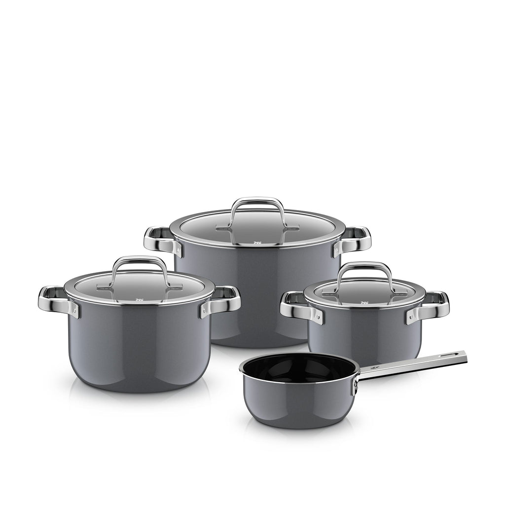 Grytesett 4-delt Fusiontec Mineral Pro platinum rustfritt stål forfra