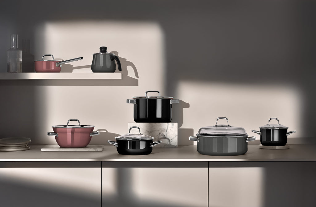 Pakkemål for Grytesett 4-delt Fusiontec Mineral Pro platinum rustfritt stål