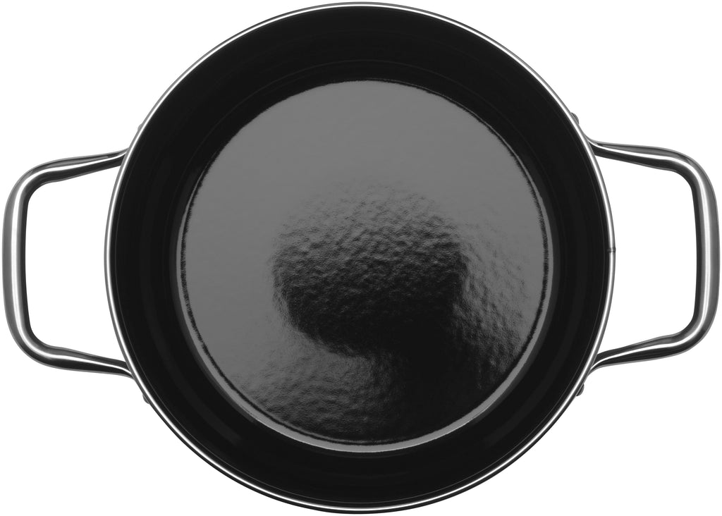 Grytesett 4-delt Silargan® Elegance rød induksjon montert på komfyr