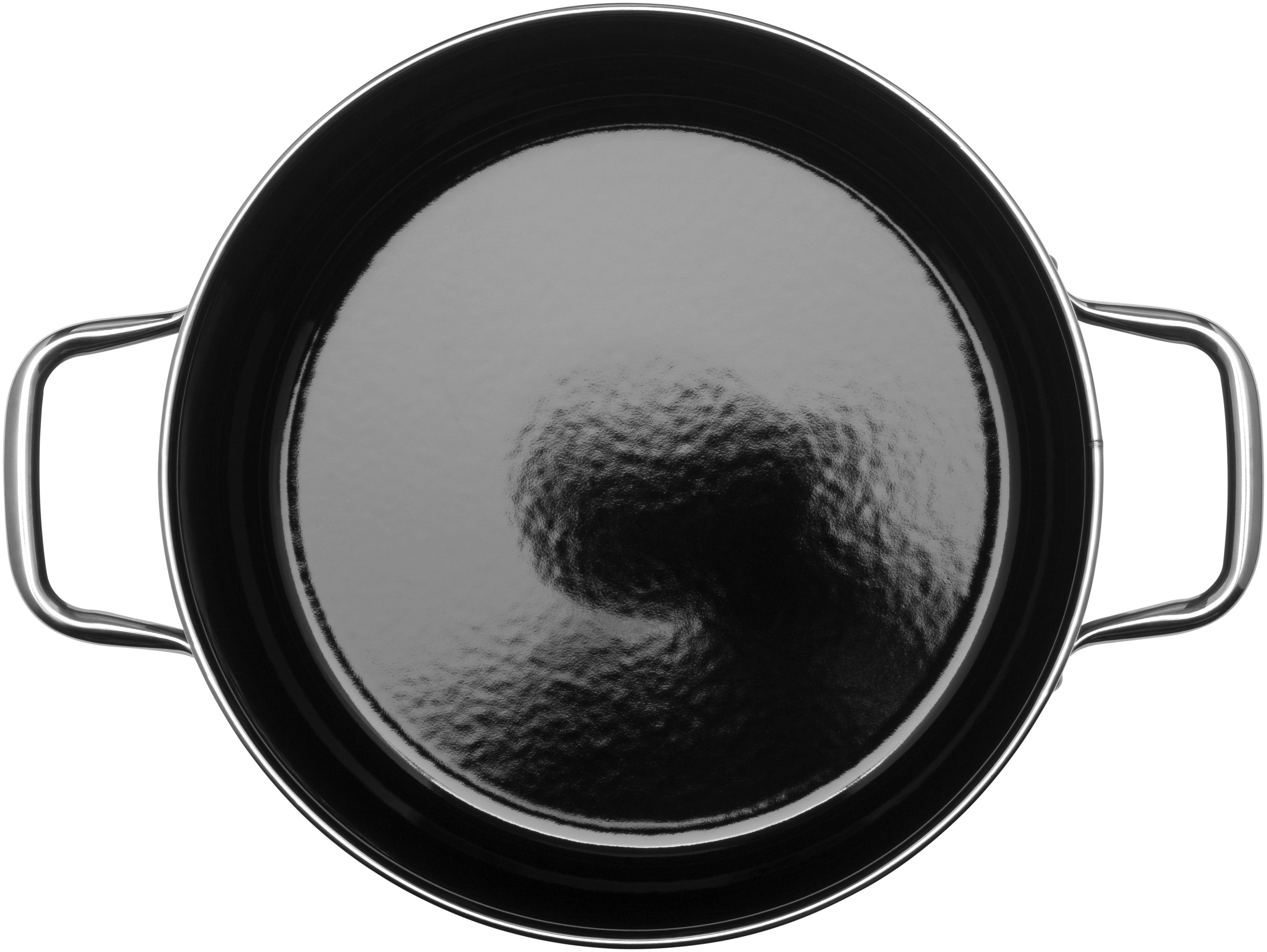 Grytesett 4-delt Silargan® Elegance svart induksjon montert på komfyr