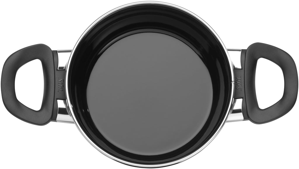 Grytesett 4-delt Silargan® Modesto svart induksjon - Silit bakside