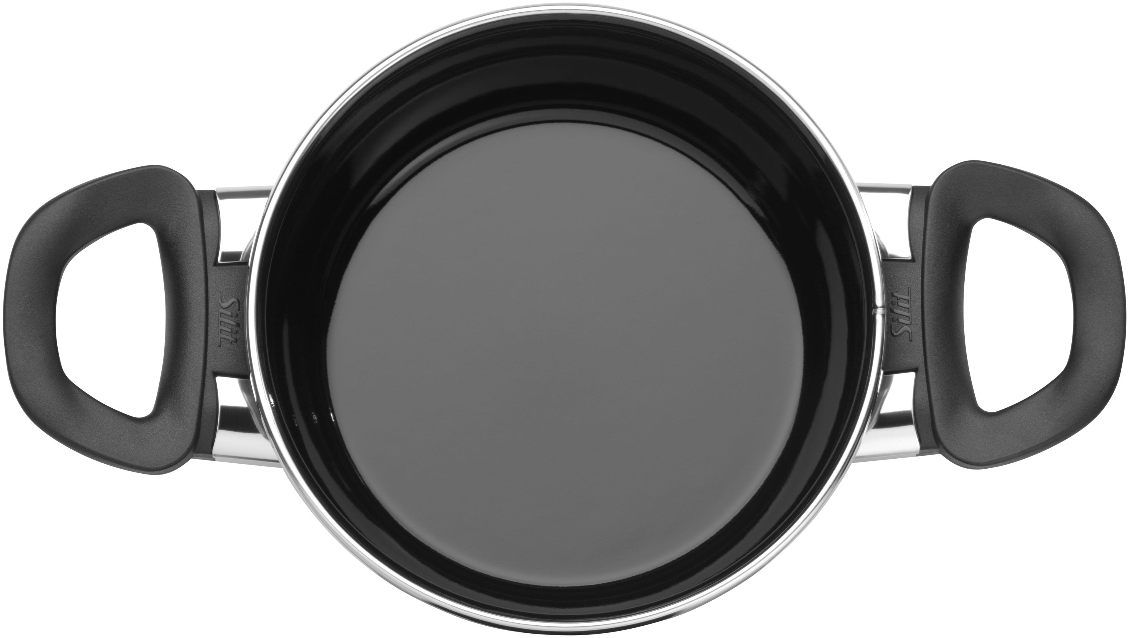 Grytesett 4-delt Silargan® Modesto svart induksjon - Silit bakside