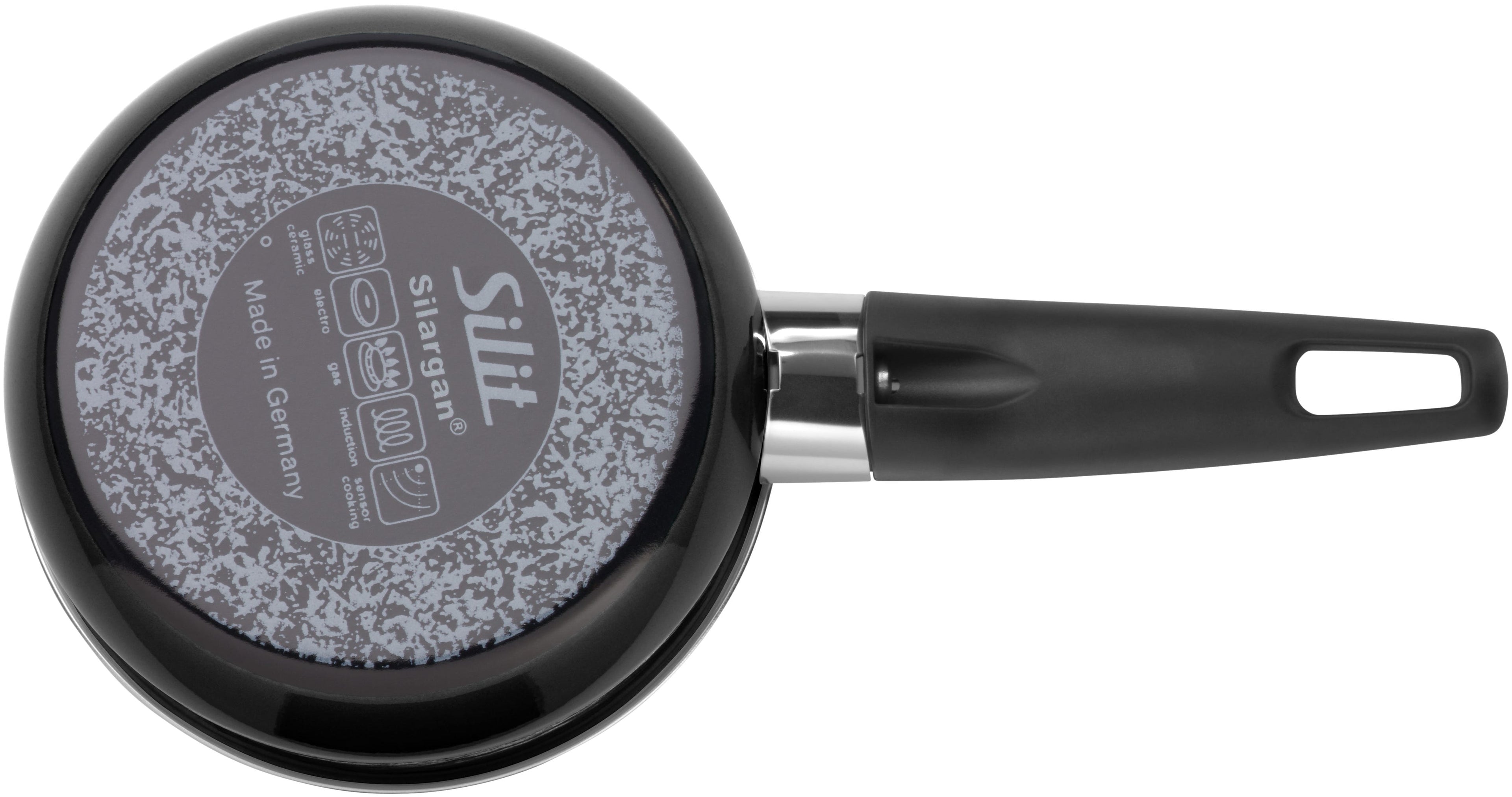 Grytesett 4-delt Silargan® Modesto svart induksjon - Silit lokk med håndtak