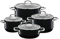 Grytesett 4-delt Silargan® Passion svart induksjon - Silit forfra