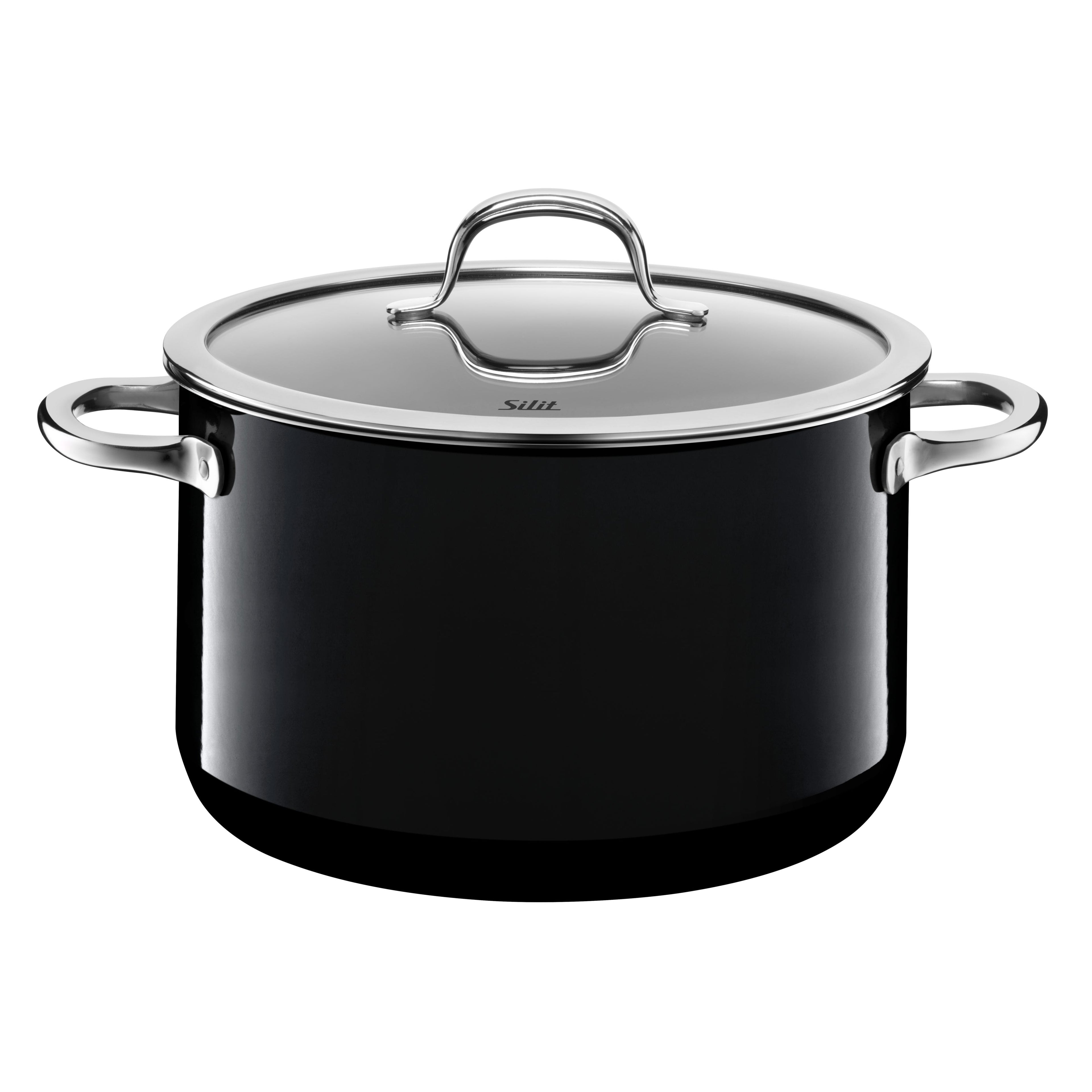 Bakside av Grytesett 4-delt Silargan® Passion svart induksjon - Silit