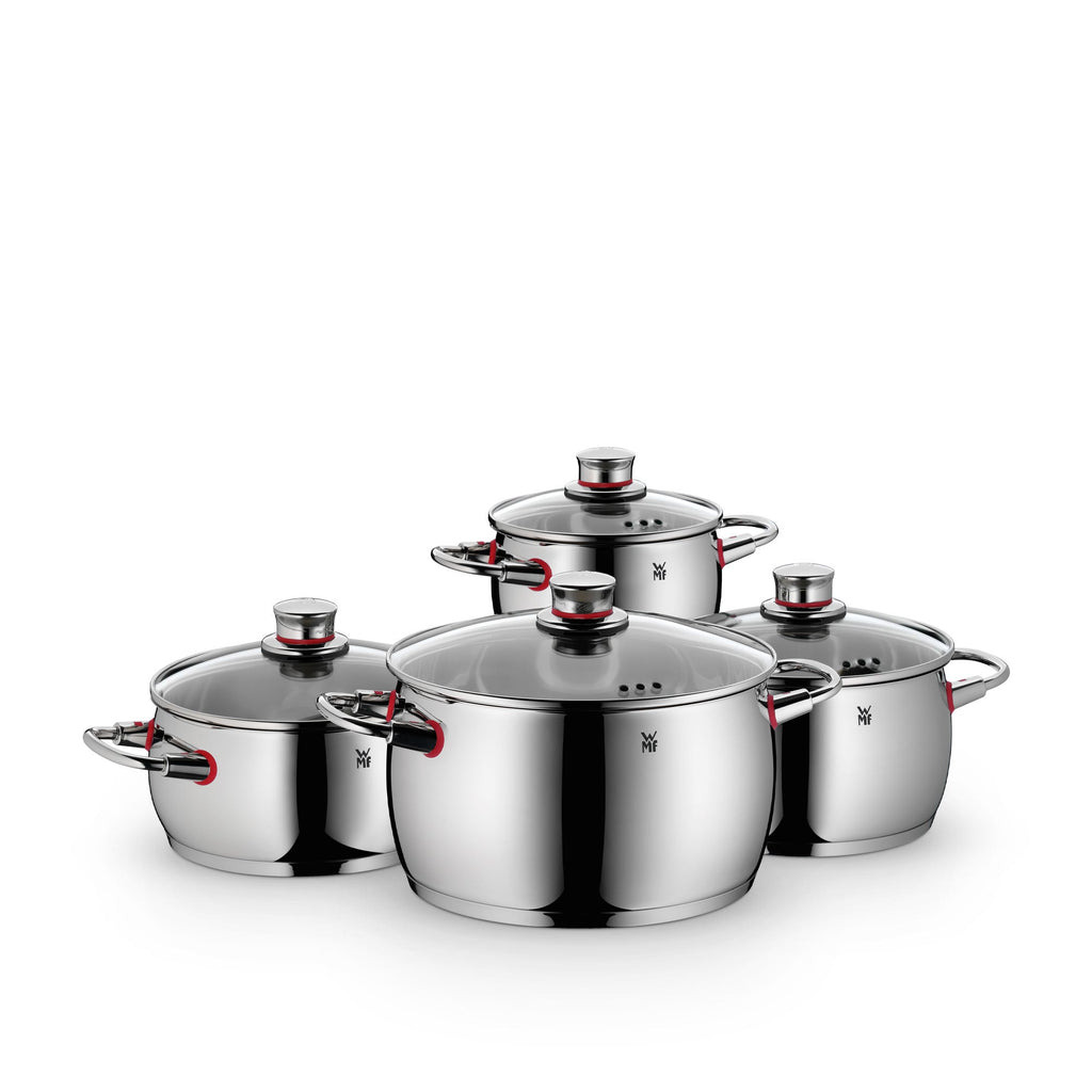 Grytesett Quality One 4-delt rustfritt stål induksjon - WMF forfra