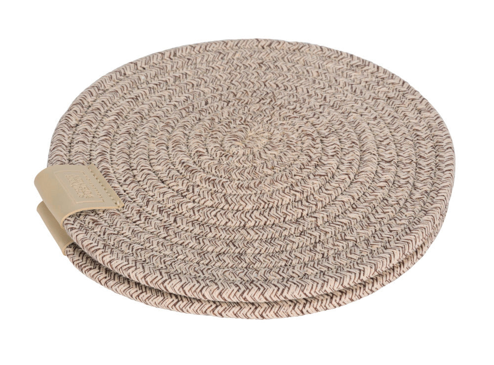 Bakside gryteunderlag plast beige Ø20 cm 2-delt sett Schöner Wohnen