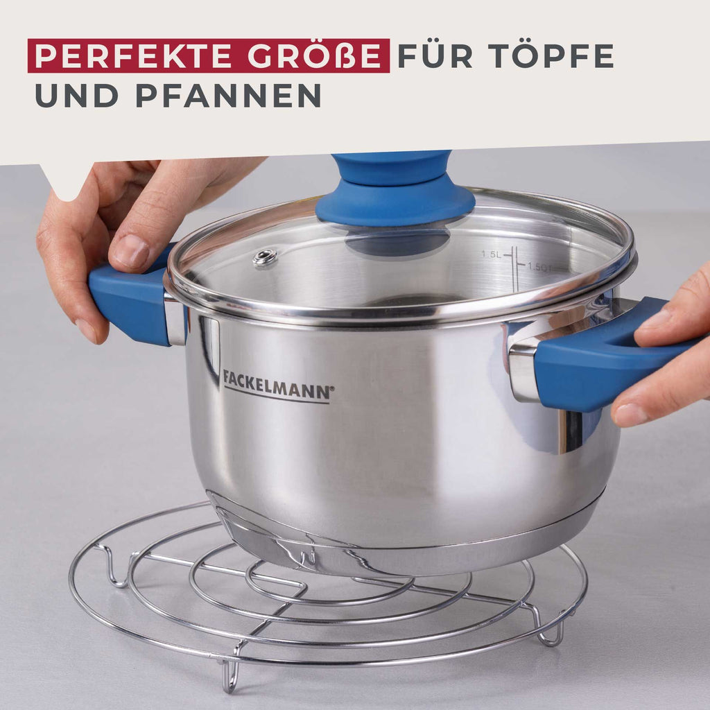 Gryteunderlag rustfritt stål 20 cm - Fackelmann oppheng