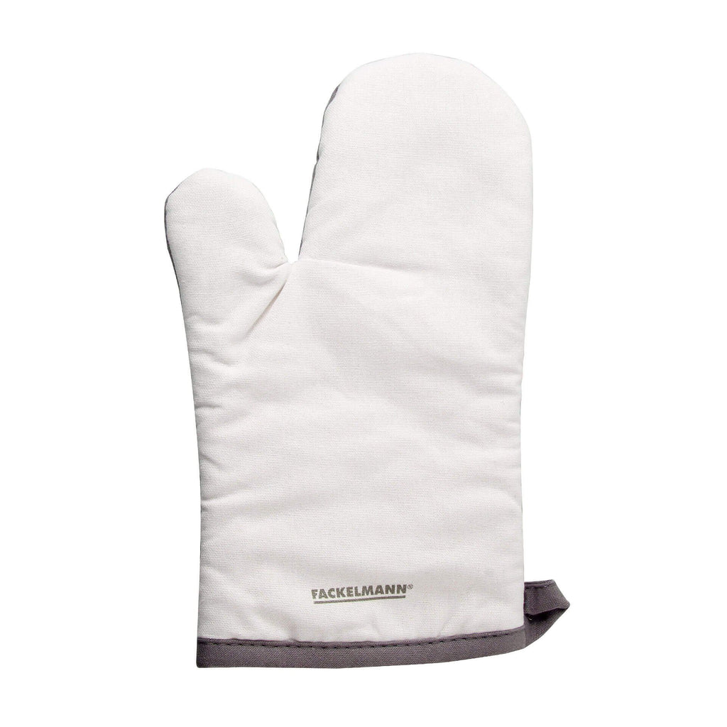 Grytevott bomull hvit/grå 27x18 cm - Fackelmann forfra