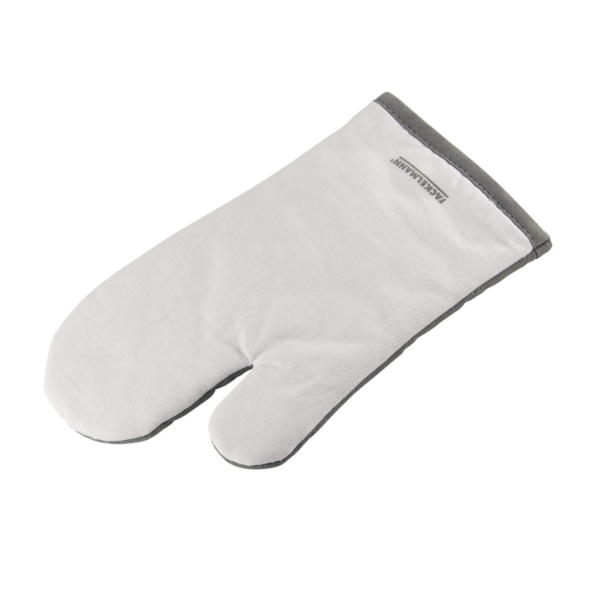 Grytevott bomull hvit/grå 27x18 cm - Fackelmann bakside