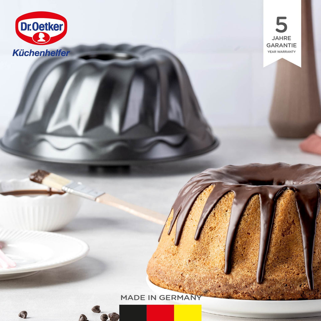 Nærbilde av Gugelhupfform Ø22 cm non-stick stål Dr. Oetker kant