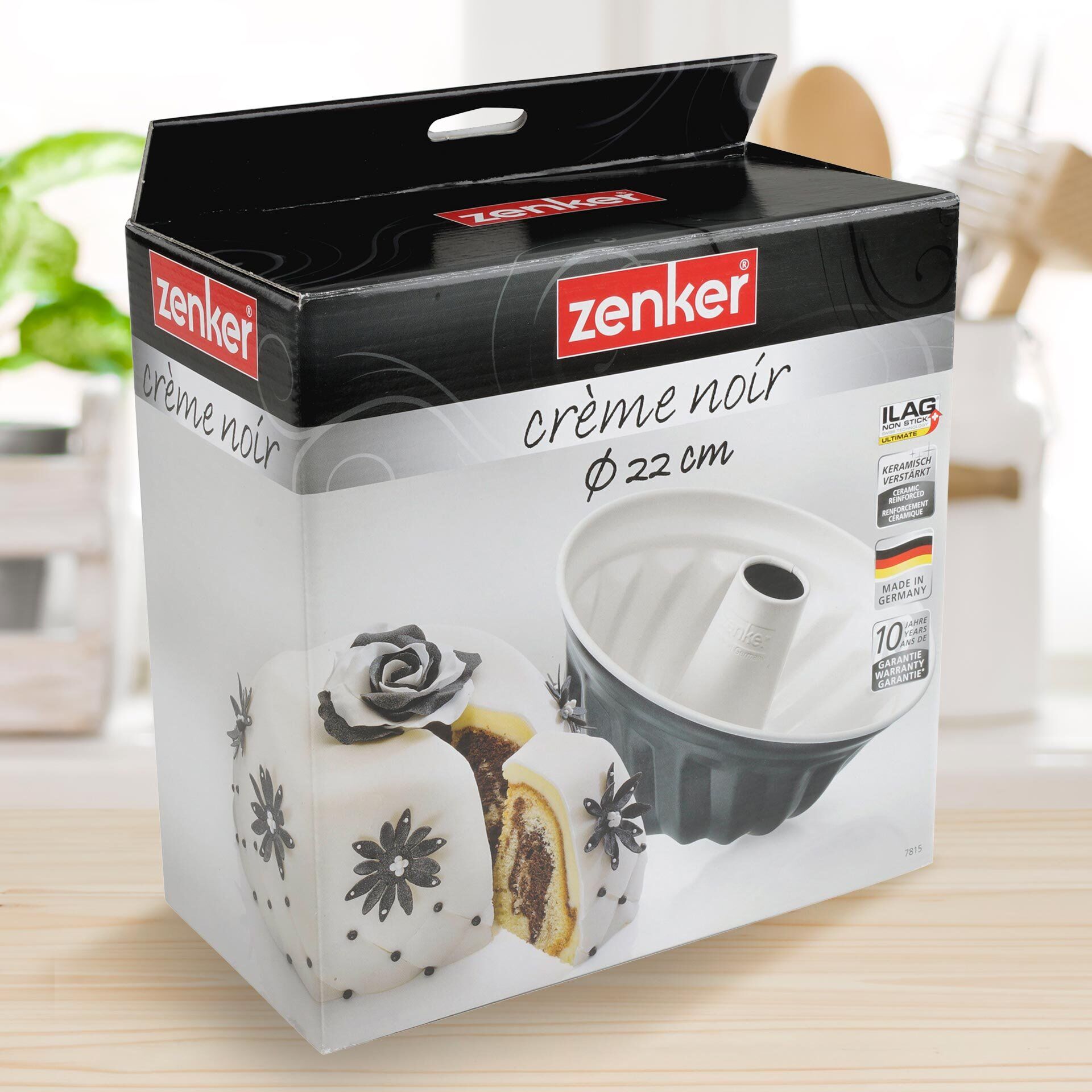 Gugelhupfform Ø22 cm non-stick keramisk Crème Noir - Zenker nærbilde