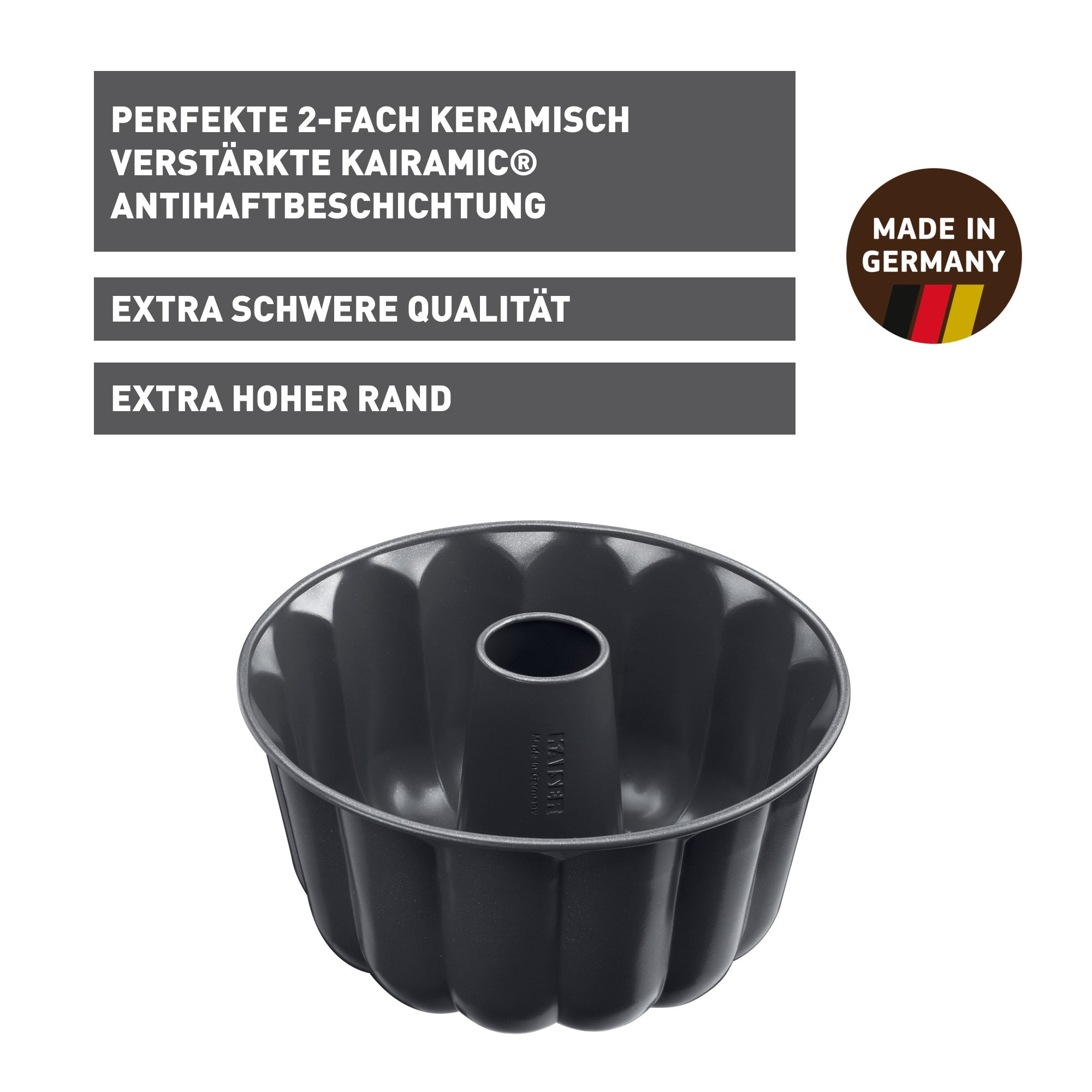 Gugelhupfform 24 cm non-stick La Forme Plus Kaiser bakside