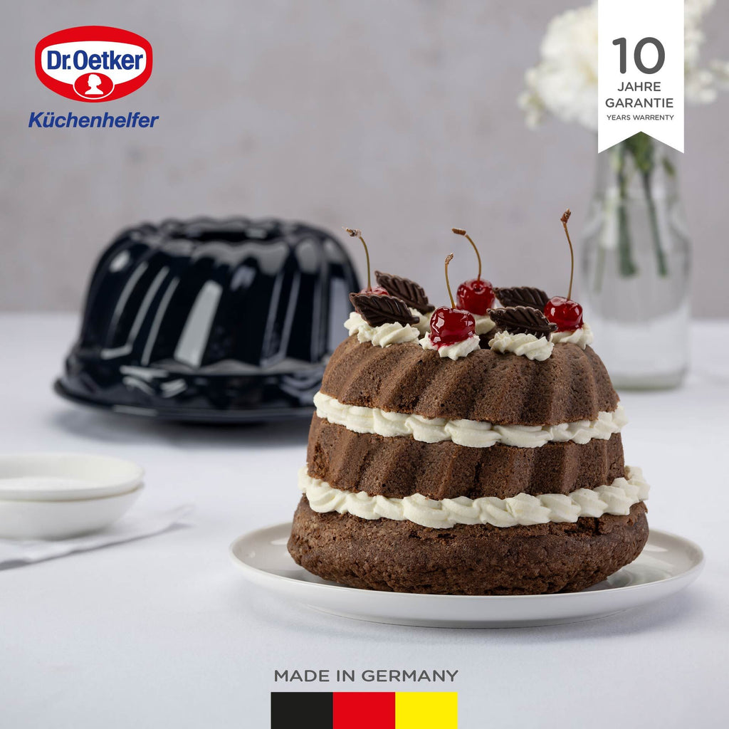 Nærbilde av overflate på Gugelhupfform emalје Ø18 cm Back-Liebe - Dr. Oetker