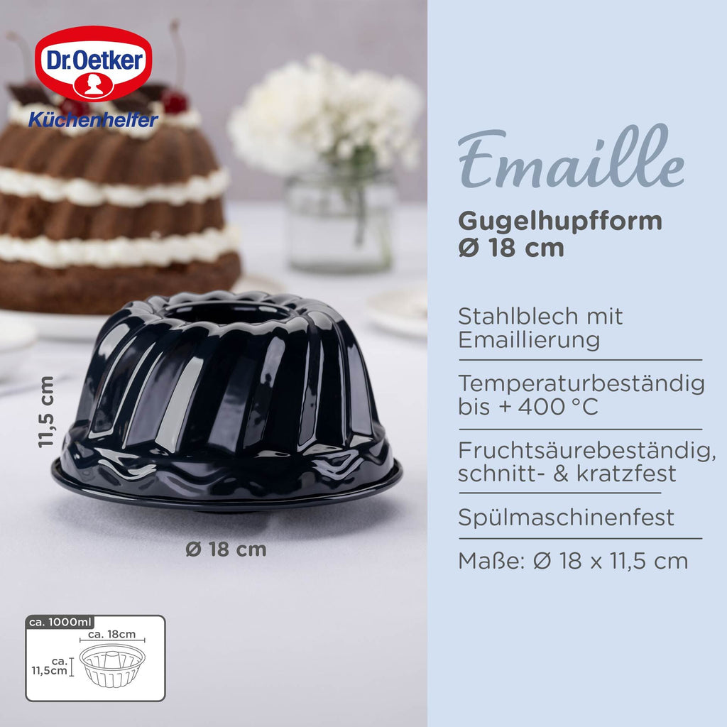 Gugelhupfform emalје Ø18 cm Back-Liebe - Dr. Oetker montert i kjøkken