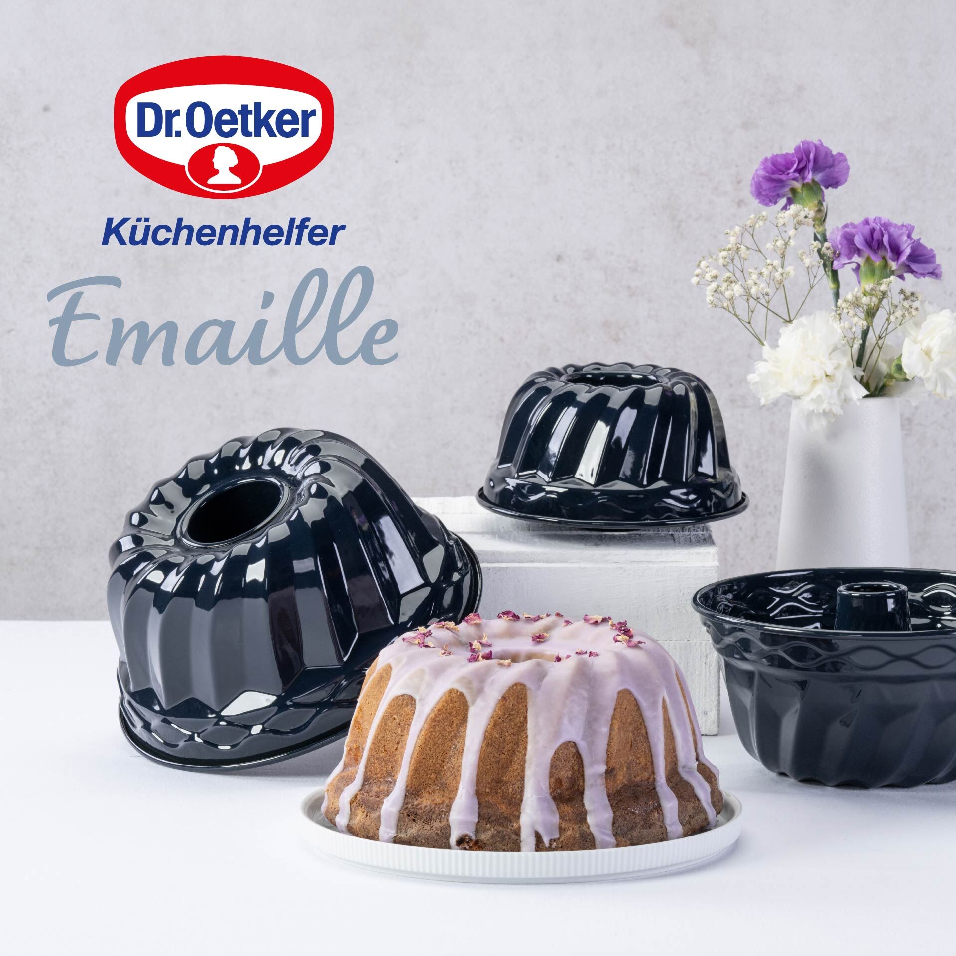 Gugelhupfform emalје Ø18 cm Back-Liebe - Dr. Oetker detalj av åpning