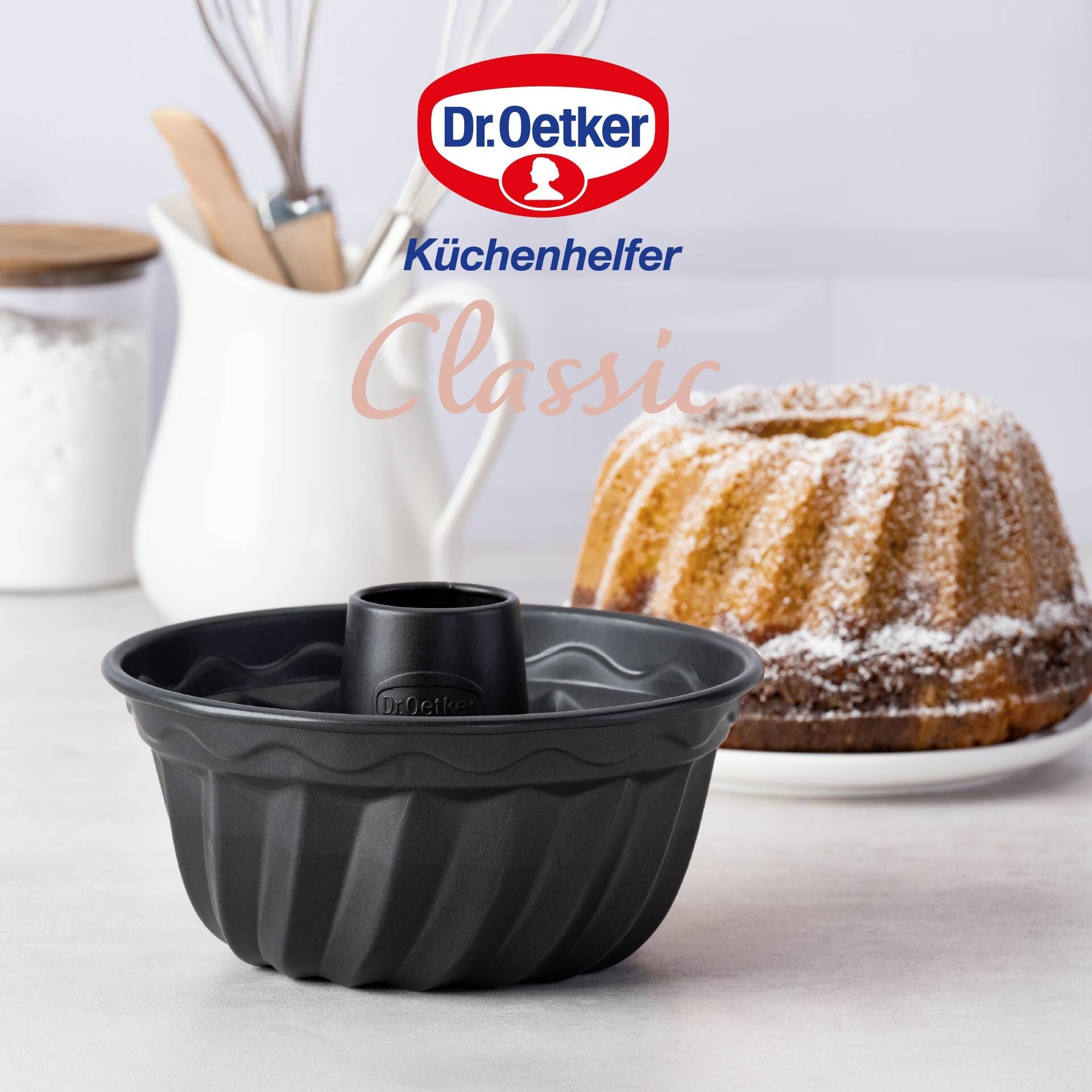 Gugelhupfform Ø18 cm non-stick PFAS-fri stål Dr. Oetker brukt i ovn