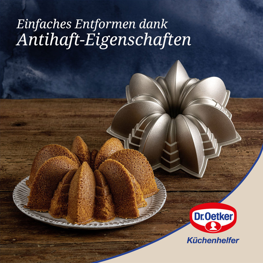 Gugelhupfform stjerneform Ø23 cm non-stick Dr. Oetker emballasje