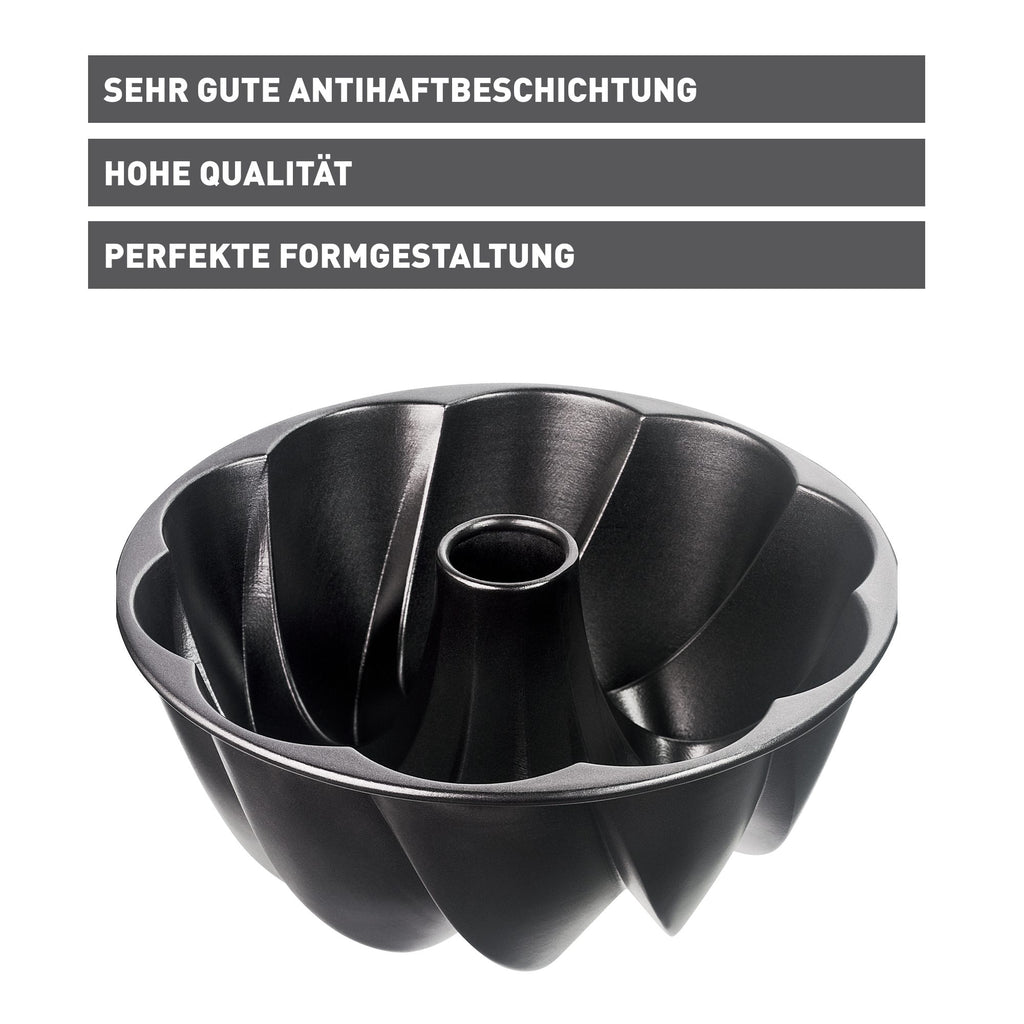 Gugelhupfform svungen design 25 cm non-stick - Kaiser med kake