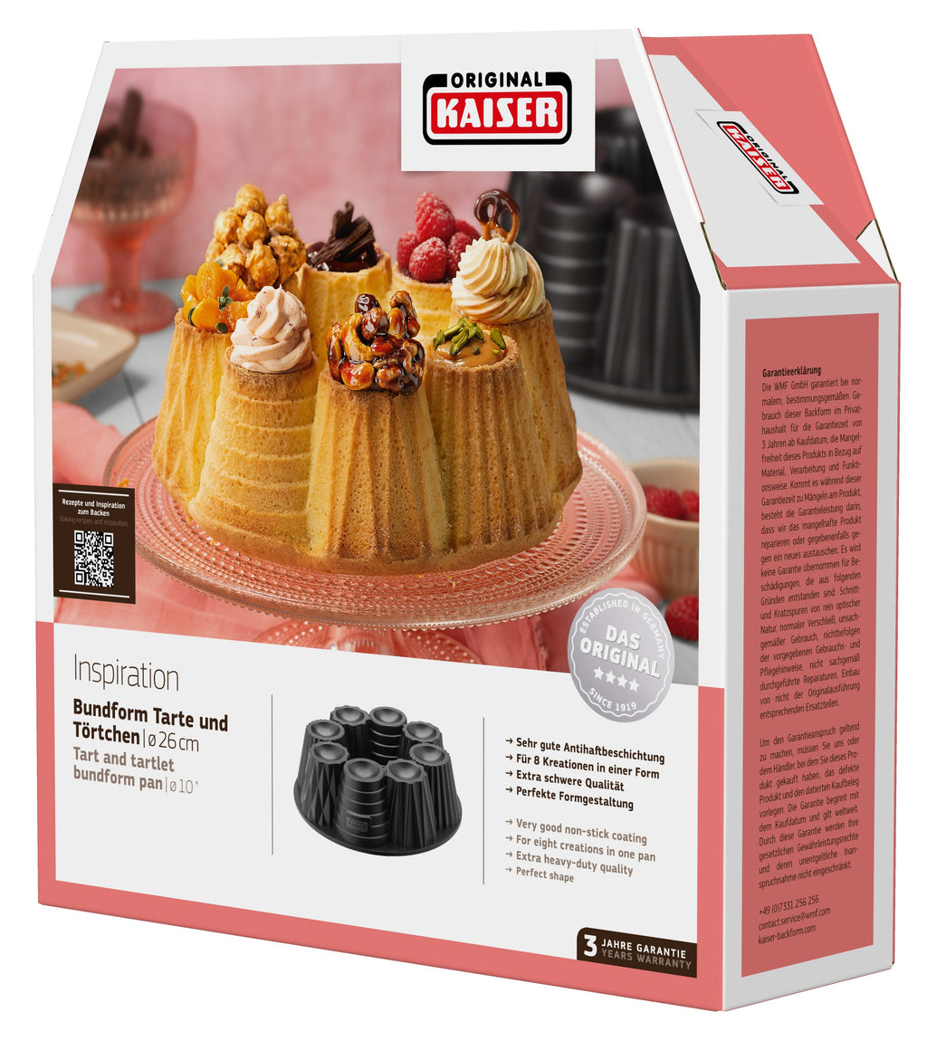 Gugelhupfform tarteletter 26 cm non-stick 8 deler - Kaiser helhetsbilde