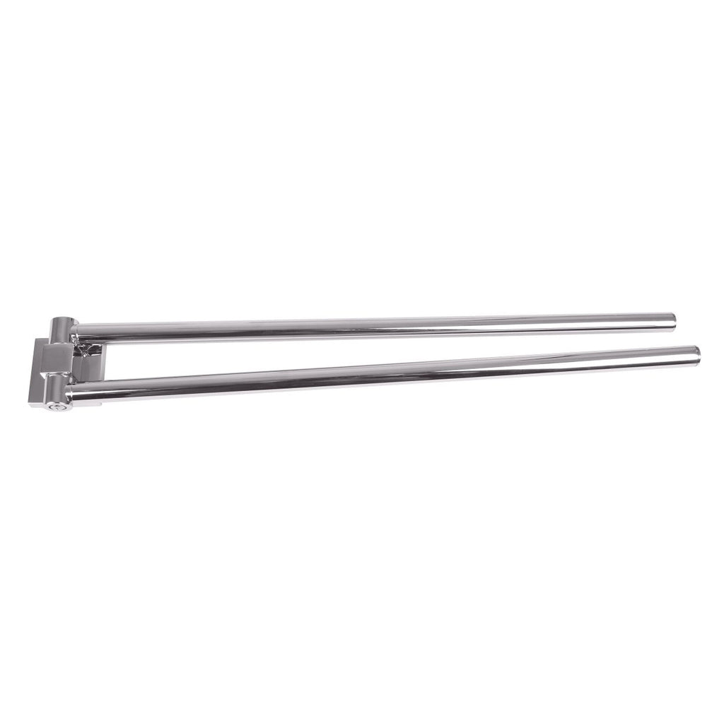 Håndkleholder 2-armet 47 cm krom Mare forfra