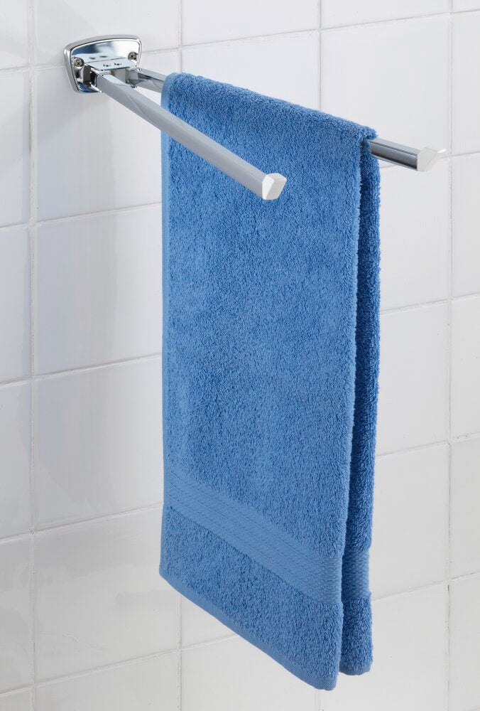 Nærbilde av arm på Håndkleholder Basic 2 armer rustfritt stål veggmontert