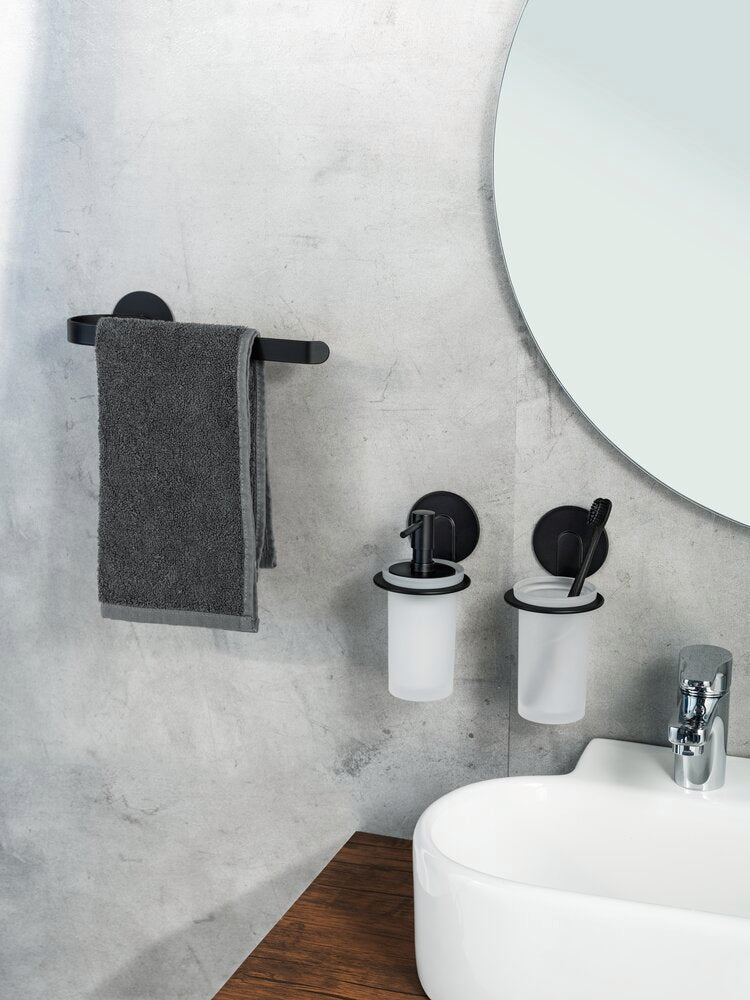 Sideprofil av Håndkleholder Bivio svart matt aluminium